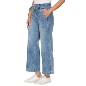 Hudson Wide Leg Belted Ankle Jeans Relaxed Premium Heavyweight Women's 8/29